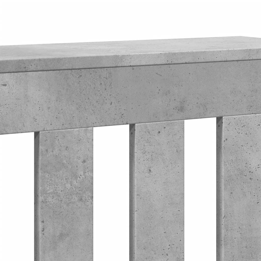 Radiatorombouw 104x20x82 cm bewerkt hout betongrijs is nu te koop bij PeponiXL, paradijselijk wonen!