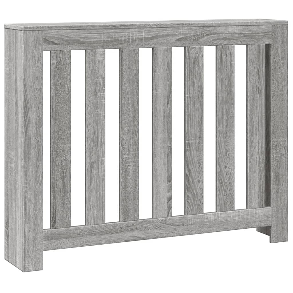 Radiatorombouw 104x20x82 cm bewerkt hout grijs sonoma eiken is nu te koop bij PeponiXL, paradijselijk wonen!