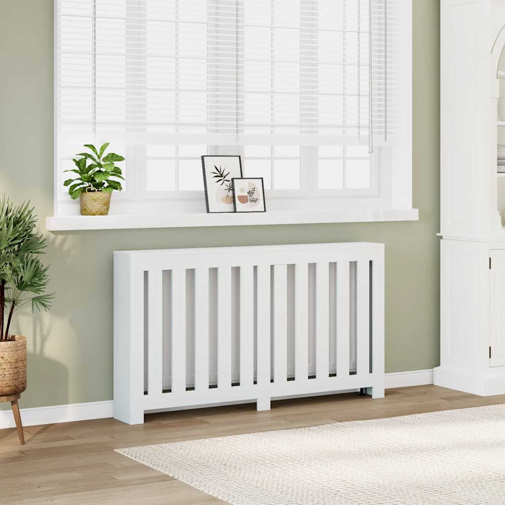 Radiatorombouw 149x20x82 cm bewerkt hout wit is nu te koop bij PeponiXL, paradijselijk wonen!