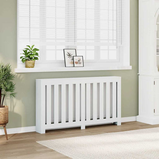Radiatorombouw 149x20x82 cm bewerkt hout wit is nu te koop bij PeponiXL, paradijselijk wonen!