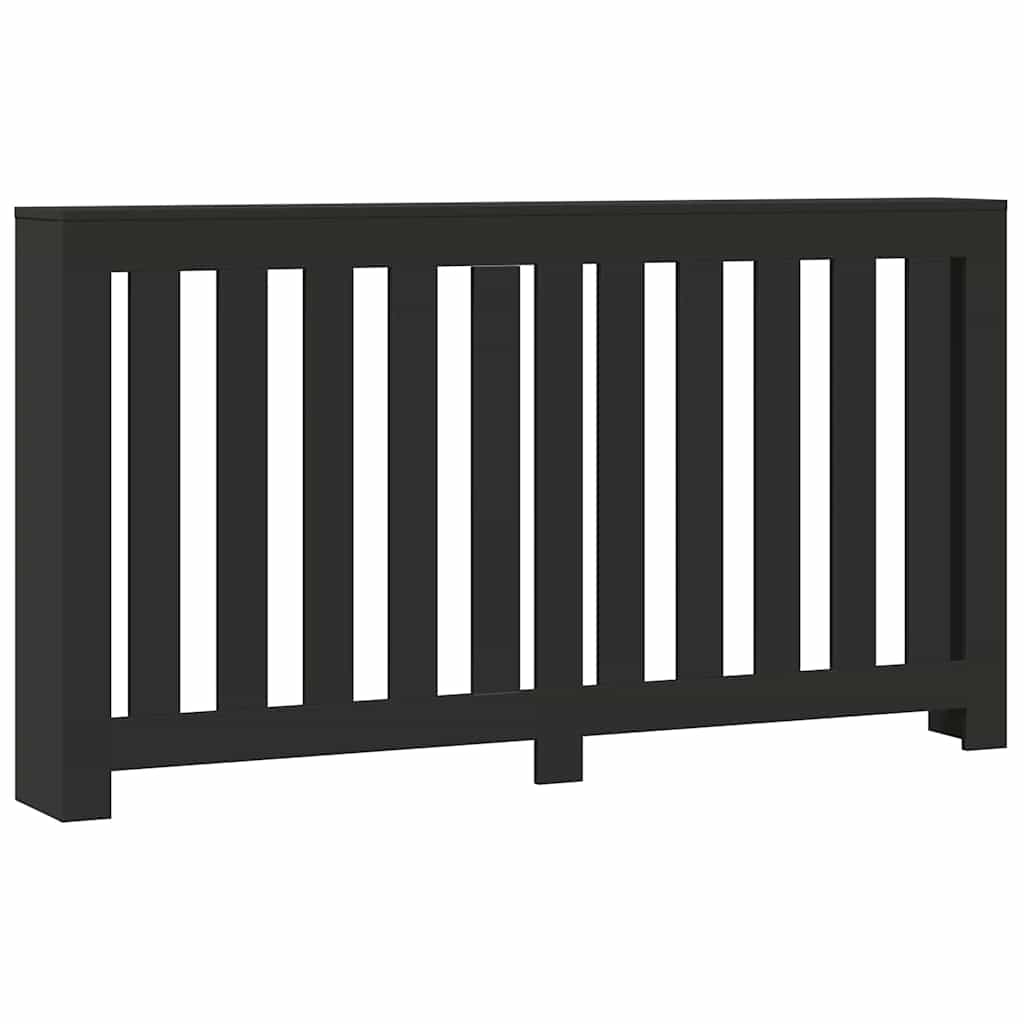 Radiatorombouw 149x20x82 cm bewerkt hout zwart is nu te koop bij PeponiXL, paradijselijk wonen!