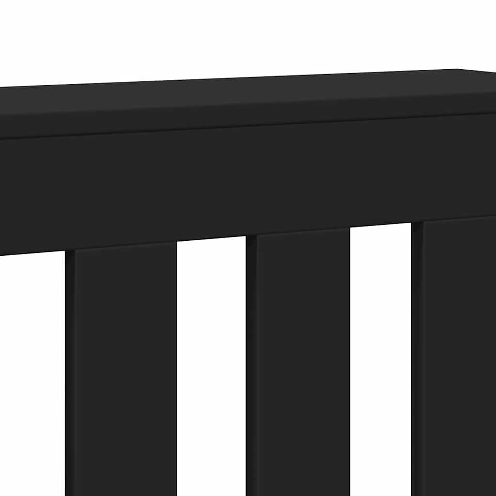 Radiatorombouw 149x20x82 cm bewerkt hout zwart is nu te koop bij PeponiXL, paradijselijk wonen!