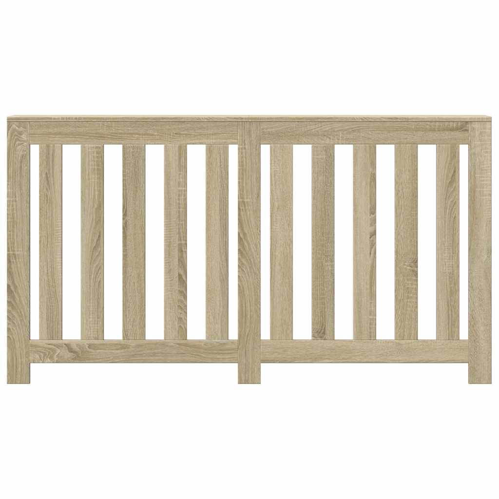 Radiatorombouw 149x20x82 cm bewerkt hout sonoma eikenkleurig is nu te koop bij PeponiXL, paradijselijk wonen!