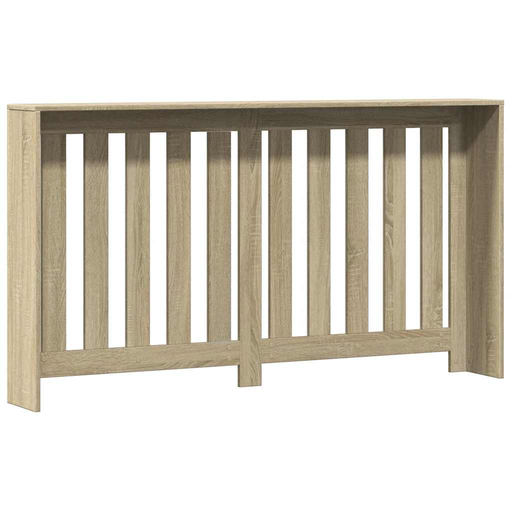 Radiatorombouw 149x20x82 cm bewerkt hout sonoma eikenkleurig is nu te koop bij PeponiXL, paradijselijk wonen!