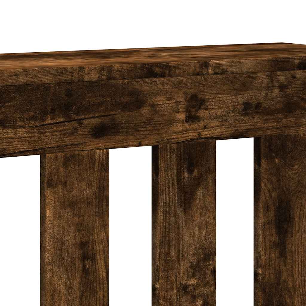 Radiatorombouw 149x20x82 cm bewerkt hout gerookt eikenkleurig is nu te koop bij PeponiXL, paradijselijk wonen!