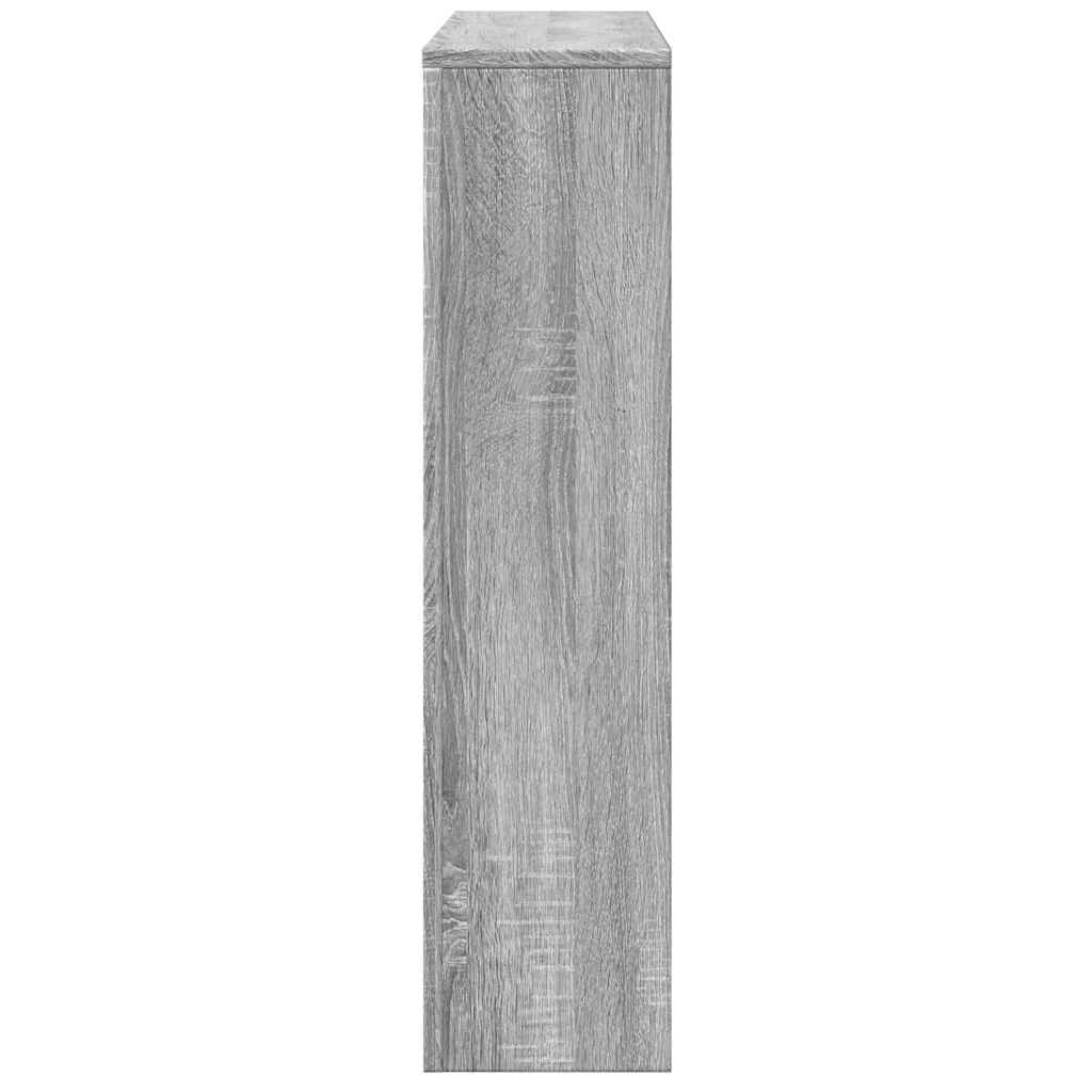 Radiatorombouw 149x20x82 cm bewerkt hout grijs sonoma eiken is nu te koop bij PeponiXL, paradijselijk wonen!