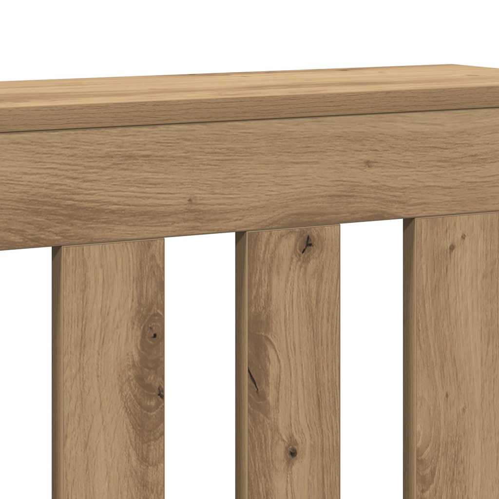 Radiatorombouw 149x20x82 cm bewerkt hout artisanaal eikenkleur is nu te koop bij PeponiXL, paradijselijk wonen!
