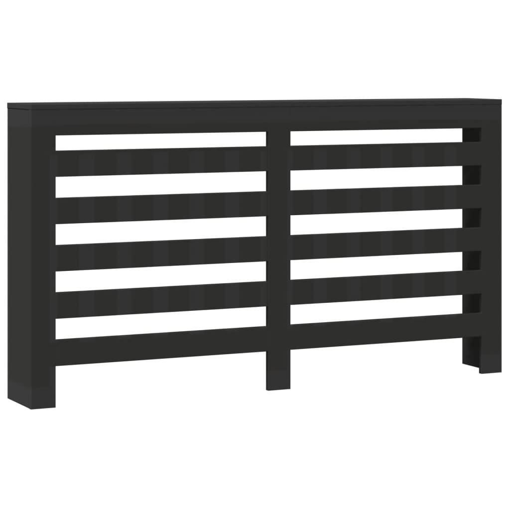 Radiatorombouw 175x20x82 cm bewerkt hout zwart is nu te koop bij PeponiXL, paradijselijk wonen!