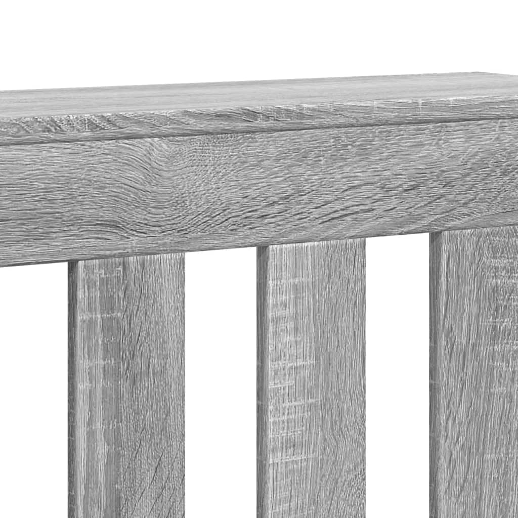 Radiatorombouw 175x20x82 cm bewerkt hout grijs sonoma eiken is nu te koop bij PeponiXL, paradijselijk wonen!