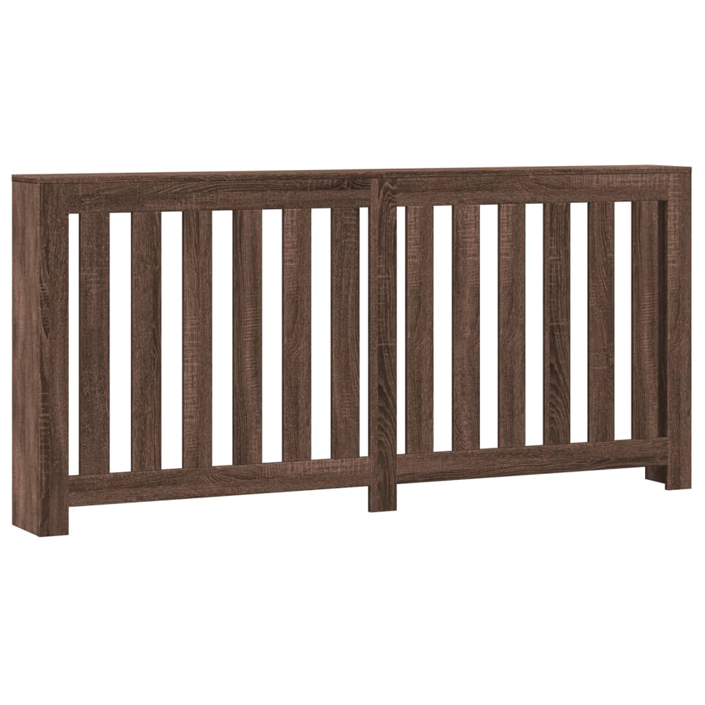 Radiatorombouw 175x20x82 cm bewerkt hout bruin eikenkleurig is nu te koop bij PeponiXL, paradijselijk wonen!
