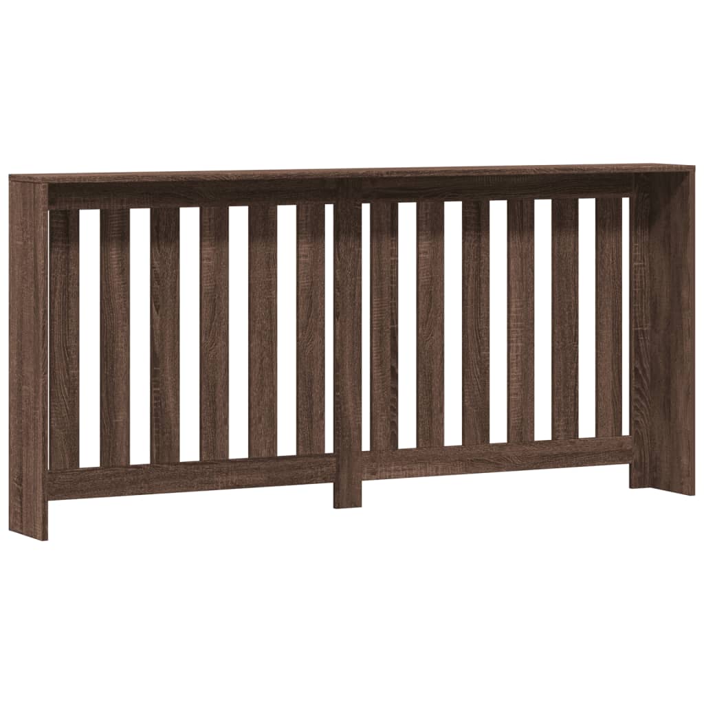 Radiatorombouw 175x20x82 cm bewerkt hout bruin eikenkleurig is nu te koop bij PeponiXL, paradijselijk wonen!