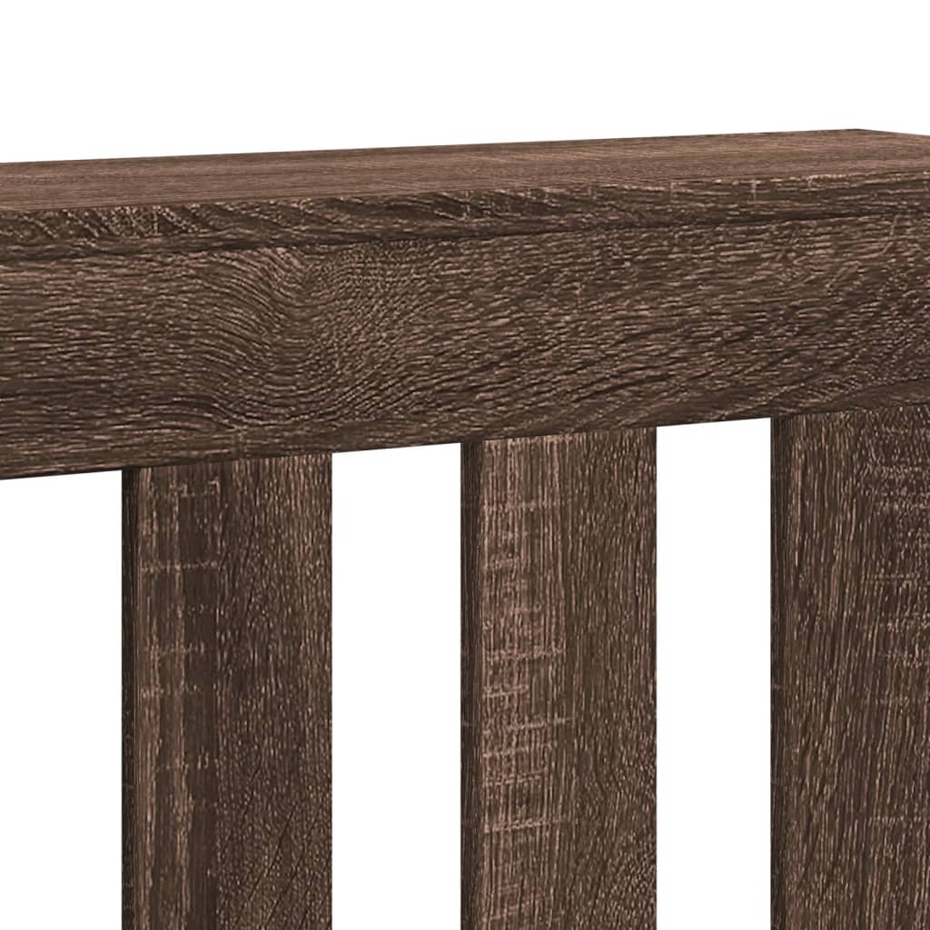 Radiatorombouw 175x20x82 cm bewerkt hout bruin eikenkleurig is nu te koop bij PeponiXL, paradijselijk wonen!