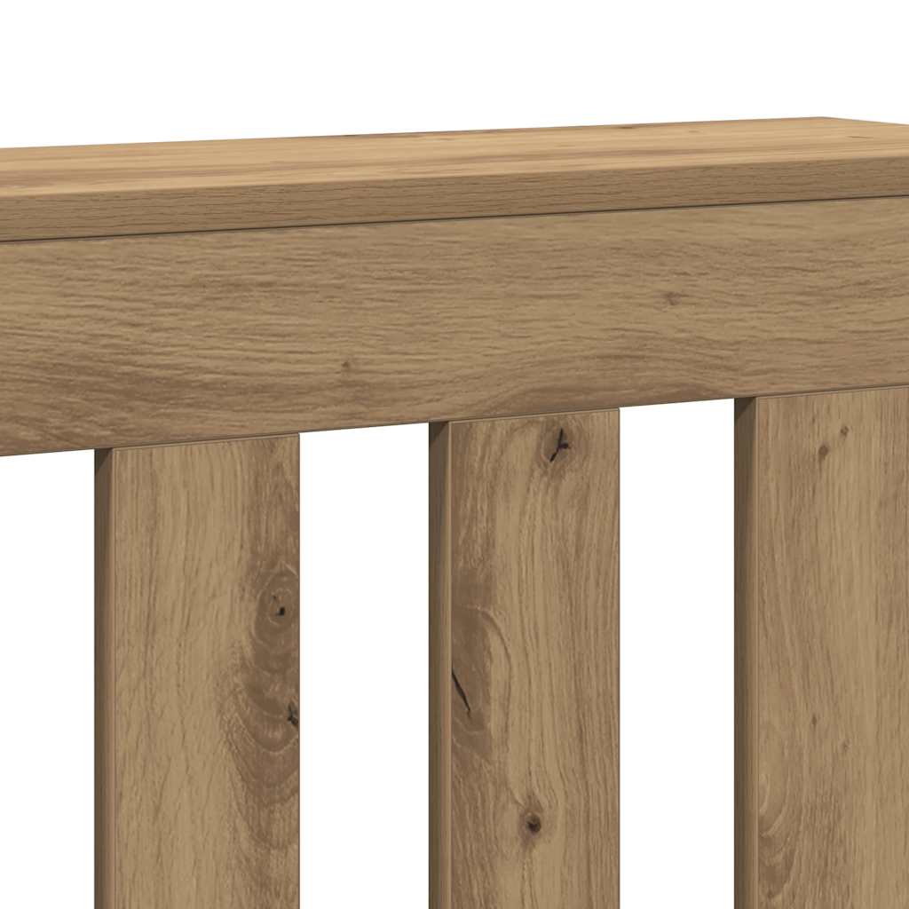 Radiatorombouw 175x20x82 cm bewerkt hout artisanaal eikenkleur is nu te koop bij PeponiXL, paradijselijk wonen!