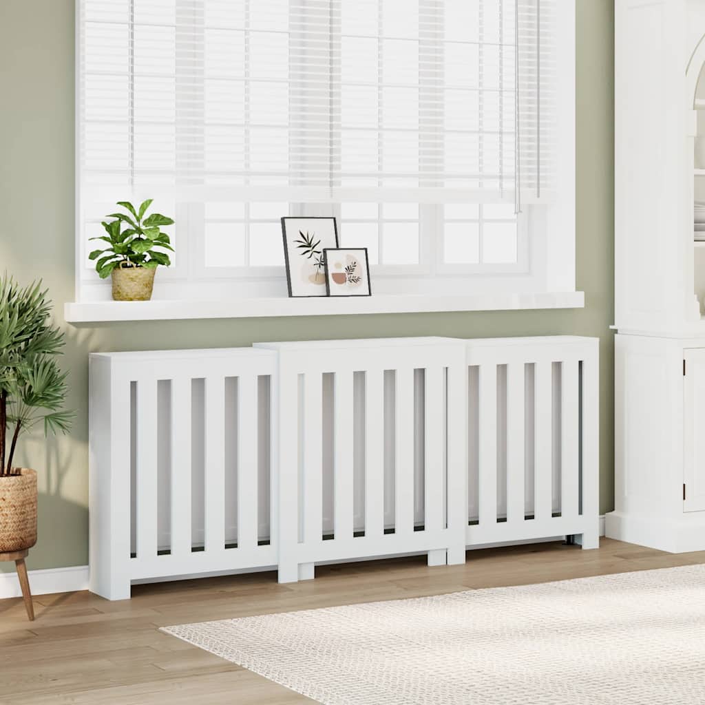 Radiatorombouw 205x21,5x83,5 cm bewerkt hout wit is nu te koop bij PeponiXL, paradijselijk wonen!