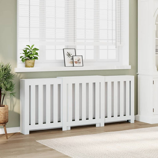 Radiatorombouw 205x21,5x83,5 cm bewerkt hout wit is nu te koop bij PeponiXL, paradijselijk wonen!