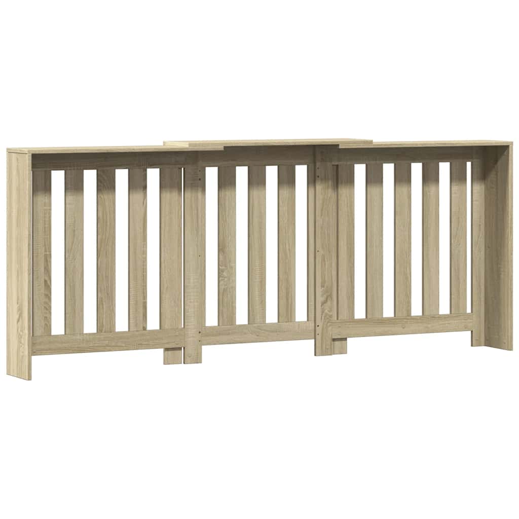 Radiatorombouw 205x21,5x83,5 cm bewerkt hout sonoma eikenkleur is nu te koop bij PeponiXL, paradijselijk wonen!