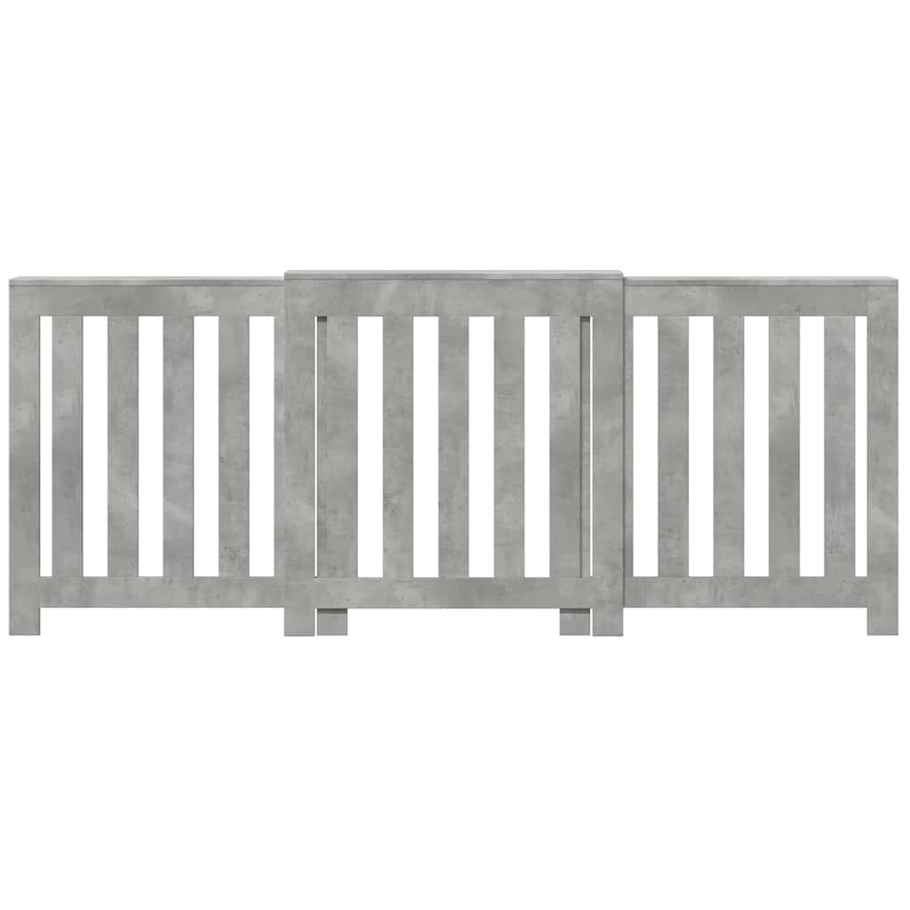 Radiatorombouw 205x21,5x83,5 cm bewerkt hout betongrijs is nu te koop bij PeponiXL, paradijselijk wonen!