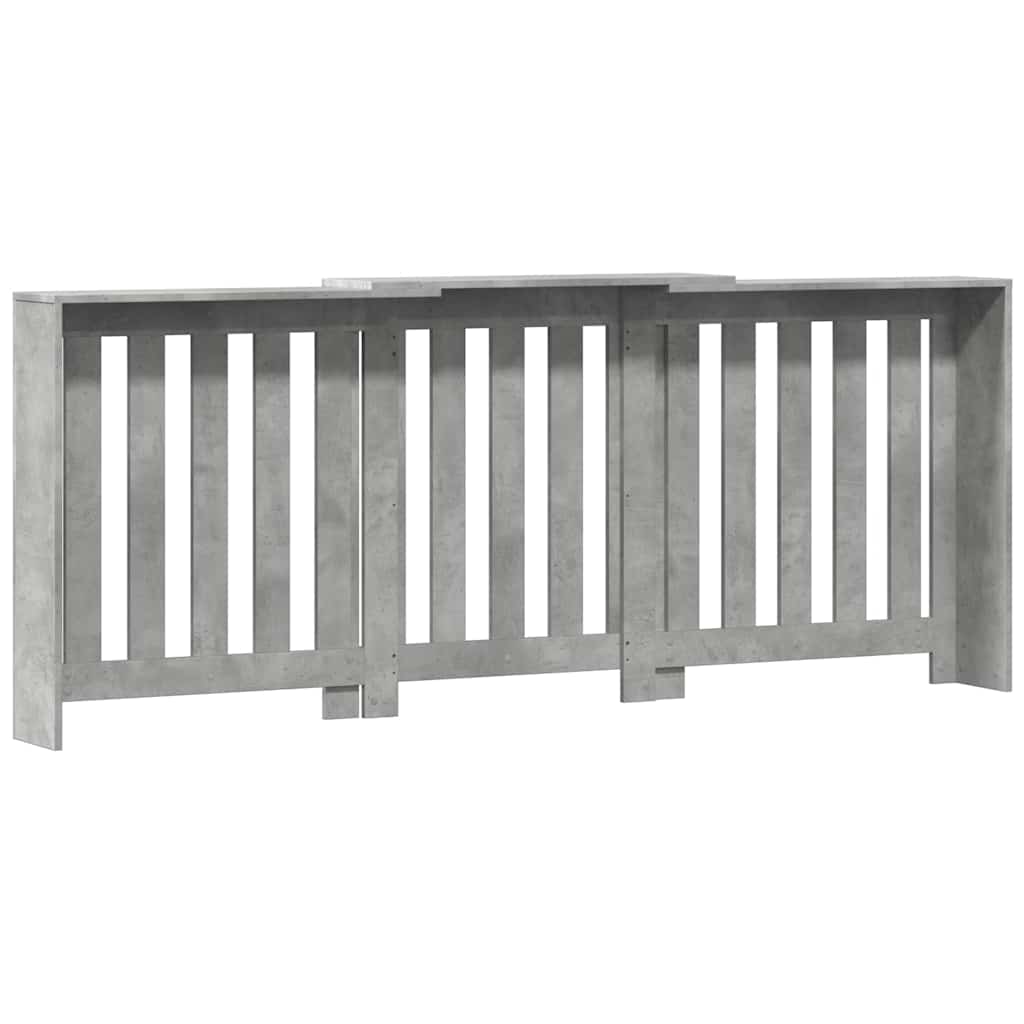 Radiatorombouw 205x21,5x83,5 cm bewerkt hout betongrijs is nu te koop bij PeponiXL, paradijselijk wonen!
