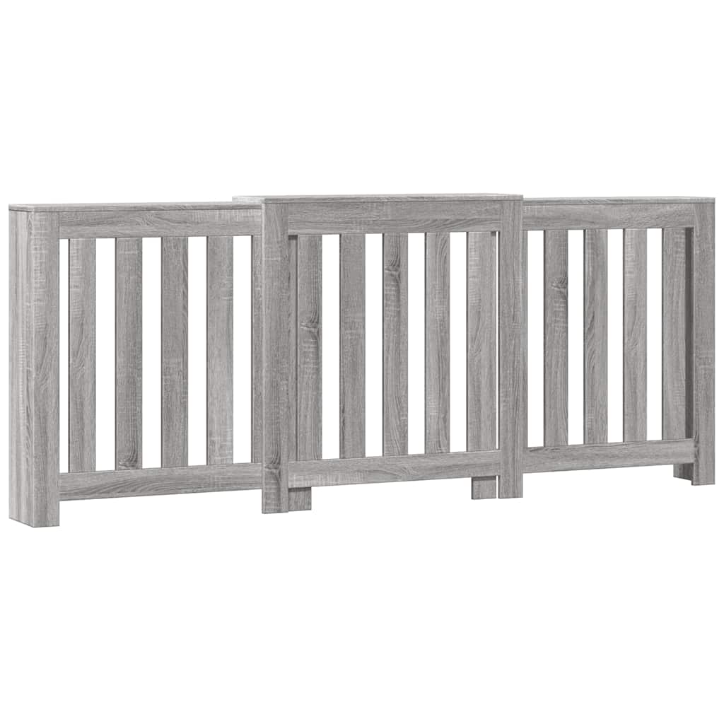 Radiatorombouw 205x21,5x83,5 cm bewerkt hout grijs sonoma eiken is nu te koop bij PeponiXL, paradijselijk wonen!