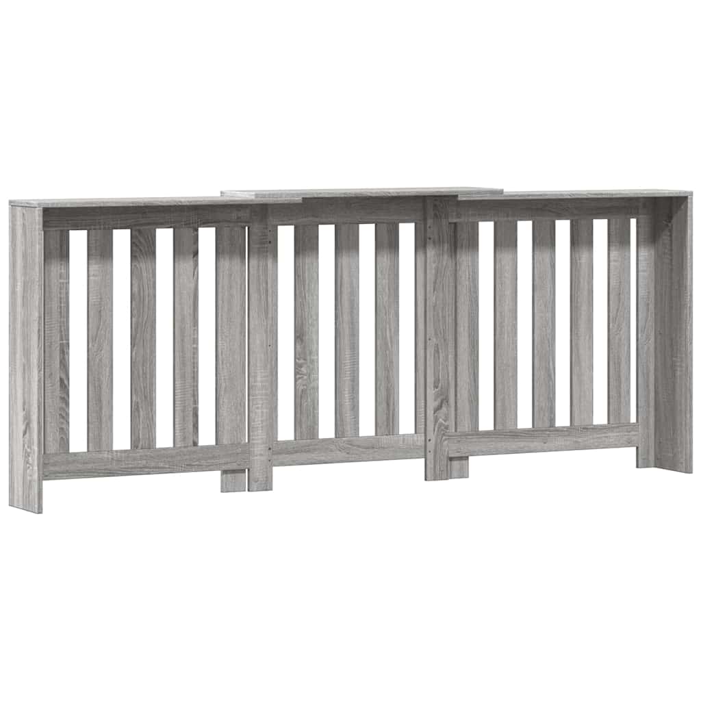 Radiatorombouw 205x21,5x83,5 cm bewerkt hout grijs sonoma eiken is nu te koop bij PeponiXL, paradijselijk wonen!