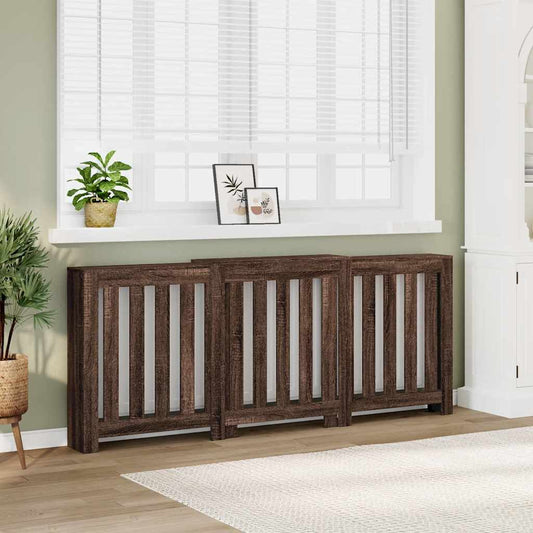 Radiatorombouw 205x21,5x83,5 cm bewerkt hout bruin eikenkleurig is nu te koop bij PeponiXL, paradijselijk wonen!