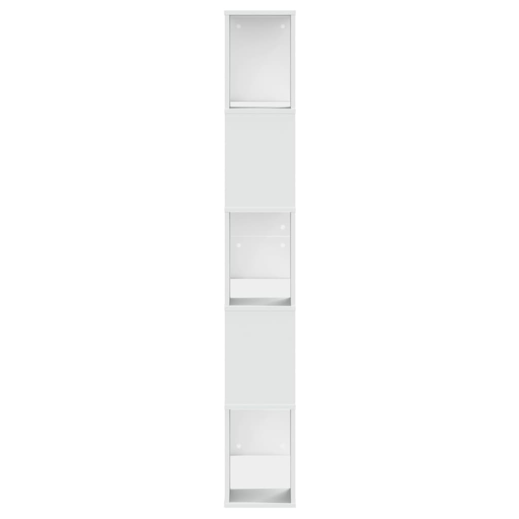 Boekenkast 5-laags 80,5x23,5x162,5 cm bewerkt hout wit is nu te koop bij PeponiXL, paradijselijk wonen!