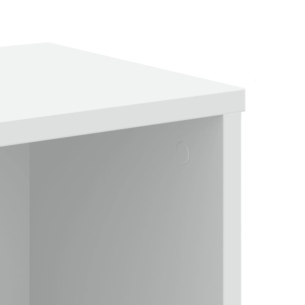 Boekenkast 50x25x105 cm bewerkt hout wit is nu te koop bij PeponiXL, paradijselijk wonen!