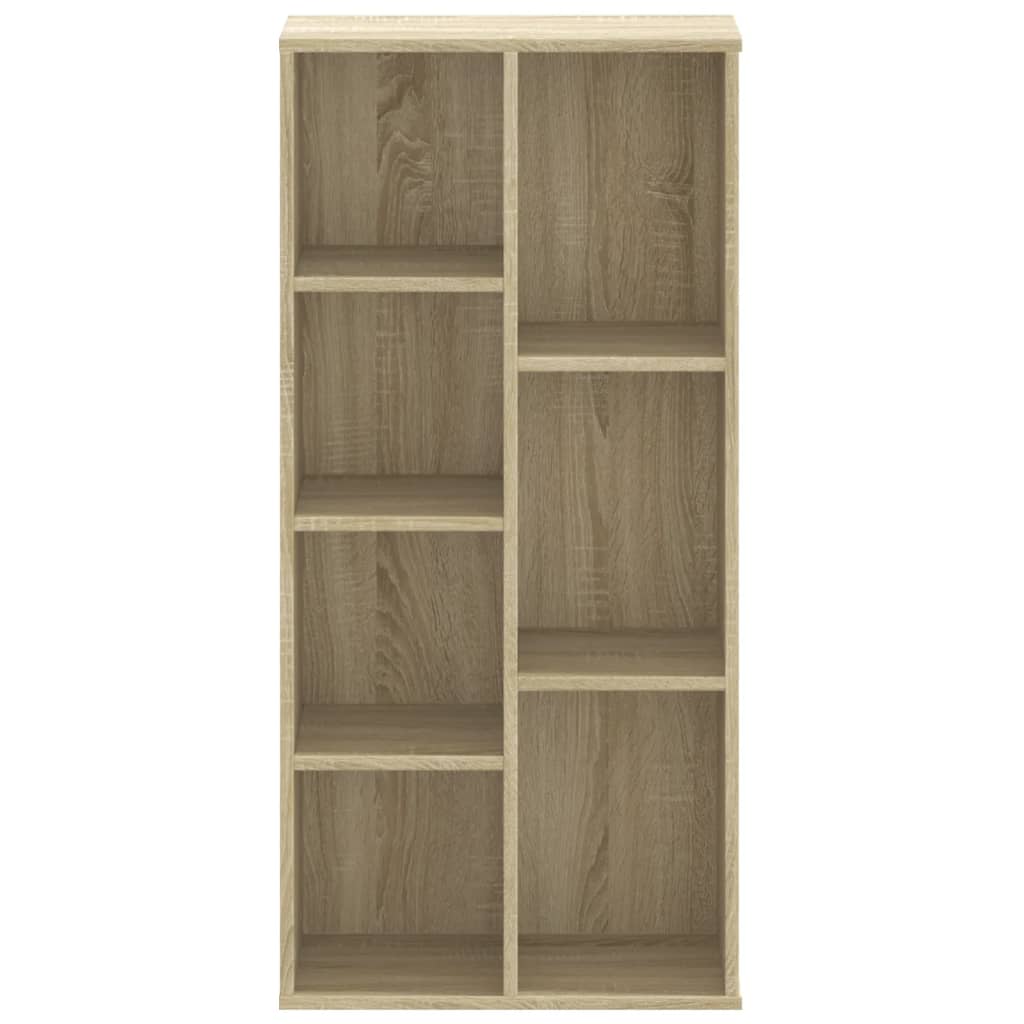 Boekenkast 50x25x105 cm bewerkt hout sonoma eikenkleurig is nu te koop bij PeponiXL, paradijselijk wonen!