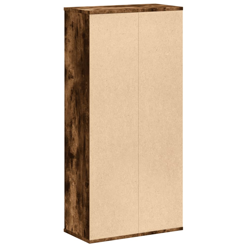 Boekenkast 50x25x105 cm bewerkt hout gerookt eikenkleurig is nu te koop bij PeponiXL, paradijselijk wonen!