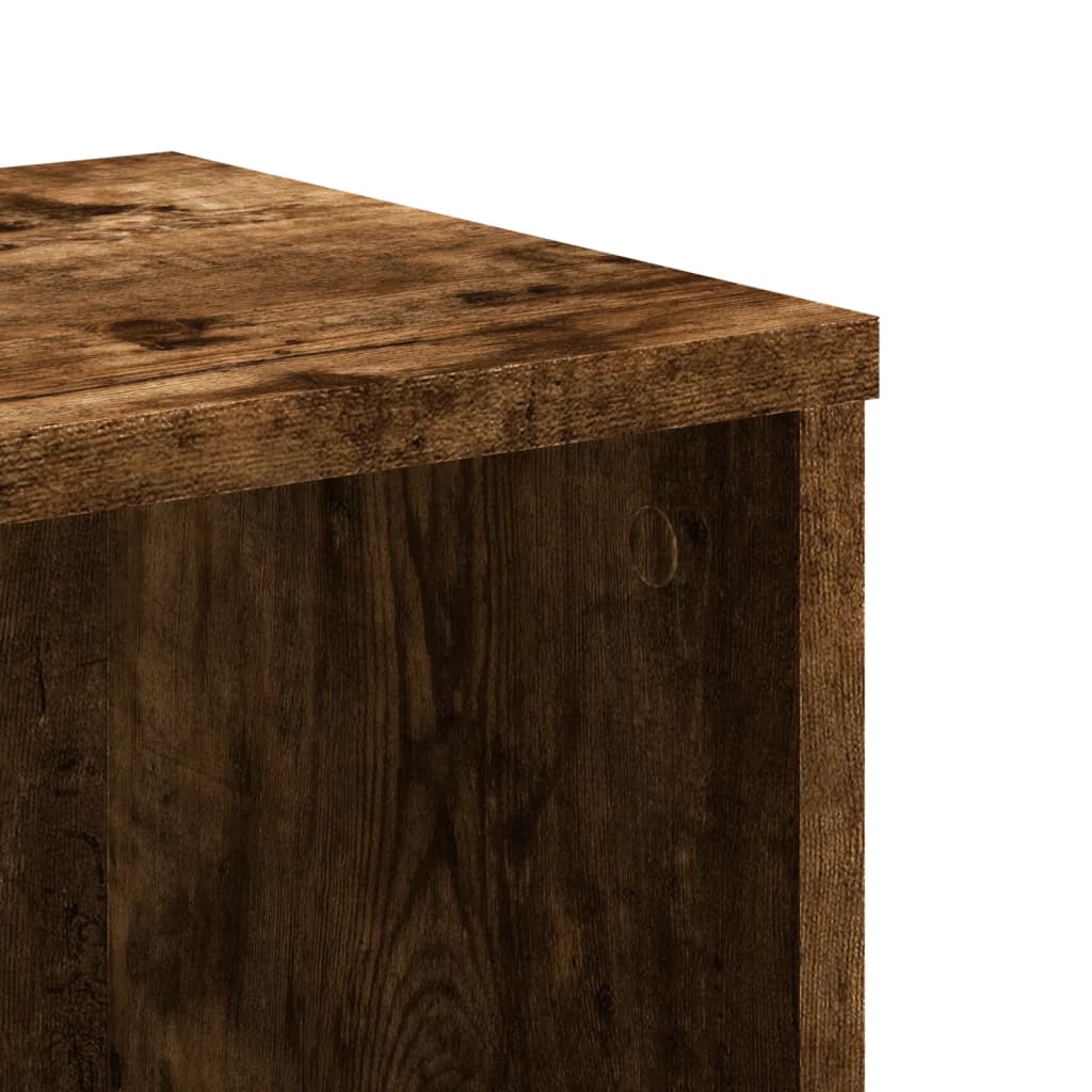 Boekenkast 50x25x105 cm bewerkt hout gerookt eikenkleurig is nu te koop bij PeponiXL, paradijselijk wonen!