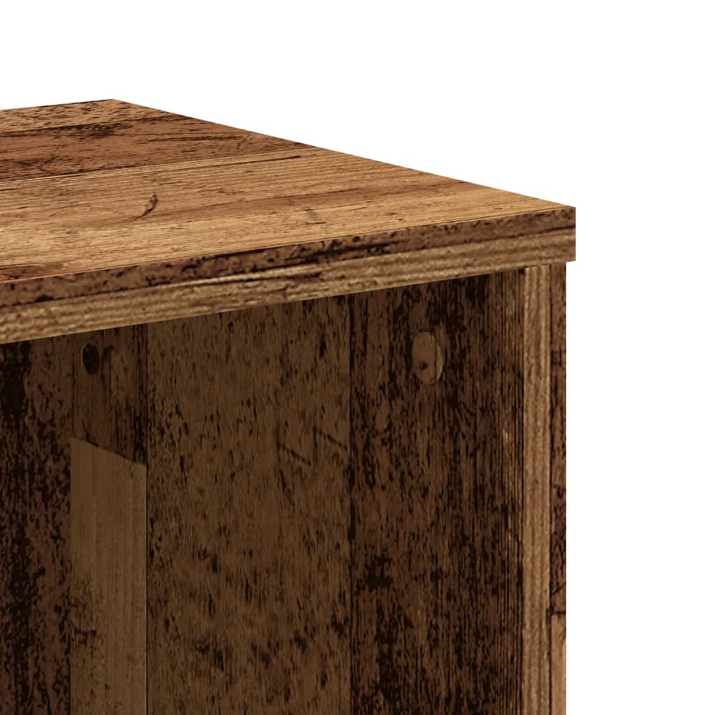 Boekenkast 50x25x105 cm bewerkt hout oud houtkleurig is nu te koop bij PeponiXL, paradijselijk wonen!