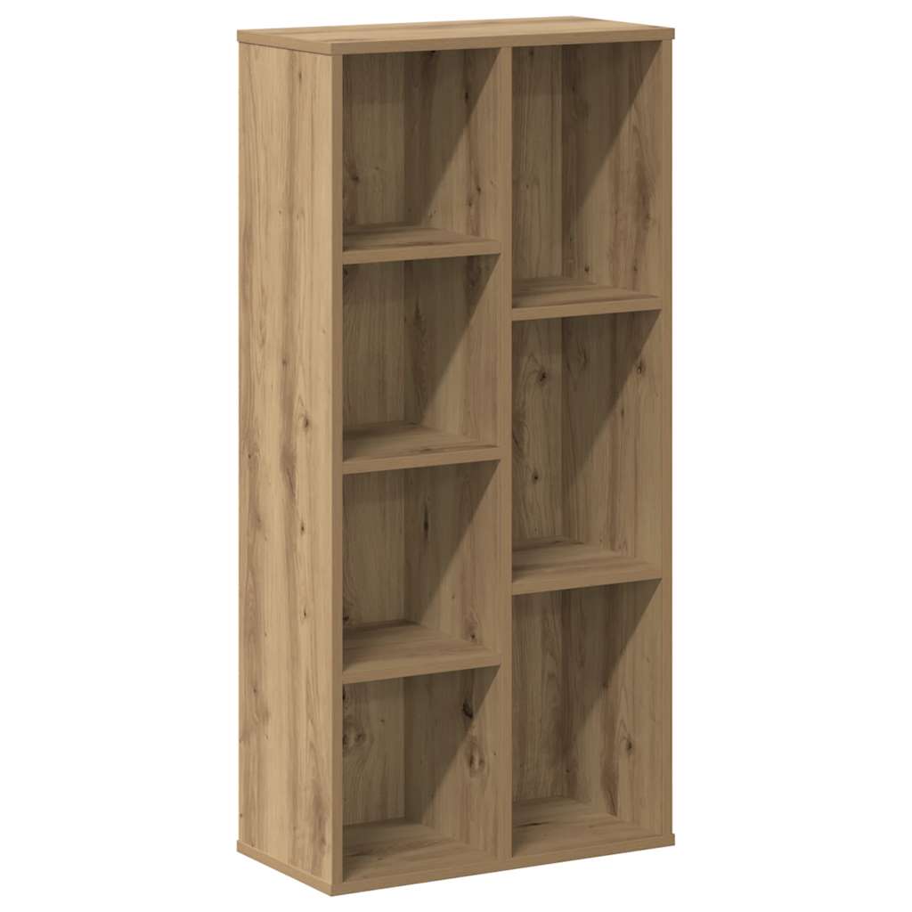 Boekenkast 50x25x105 cm bewerkt hout artisanaal eikenkleurig is nu te koop bij PeponiXL, paradijselijk wonen!