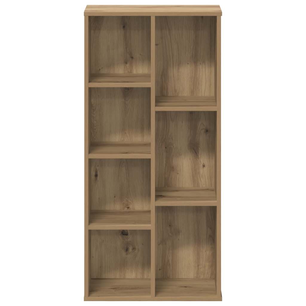 Boekenkast 50x25x105 cm bewerkt hout artisanaal eikenkleurig is nu te koop bij PeponiXL, paradijselijk wonen!
