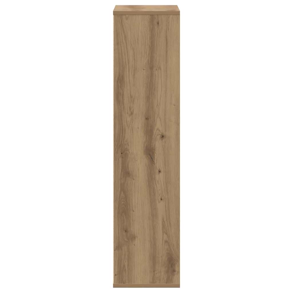 Boekenkast 50x25x105 cm bewerkt hout artisanaal eikenkleurig is nu te koop bij PeponiXL, paradijselijk wonen!
