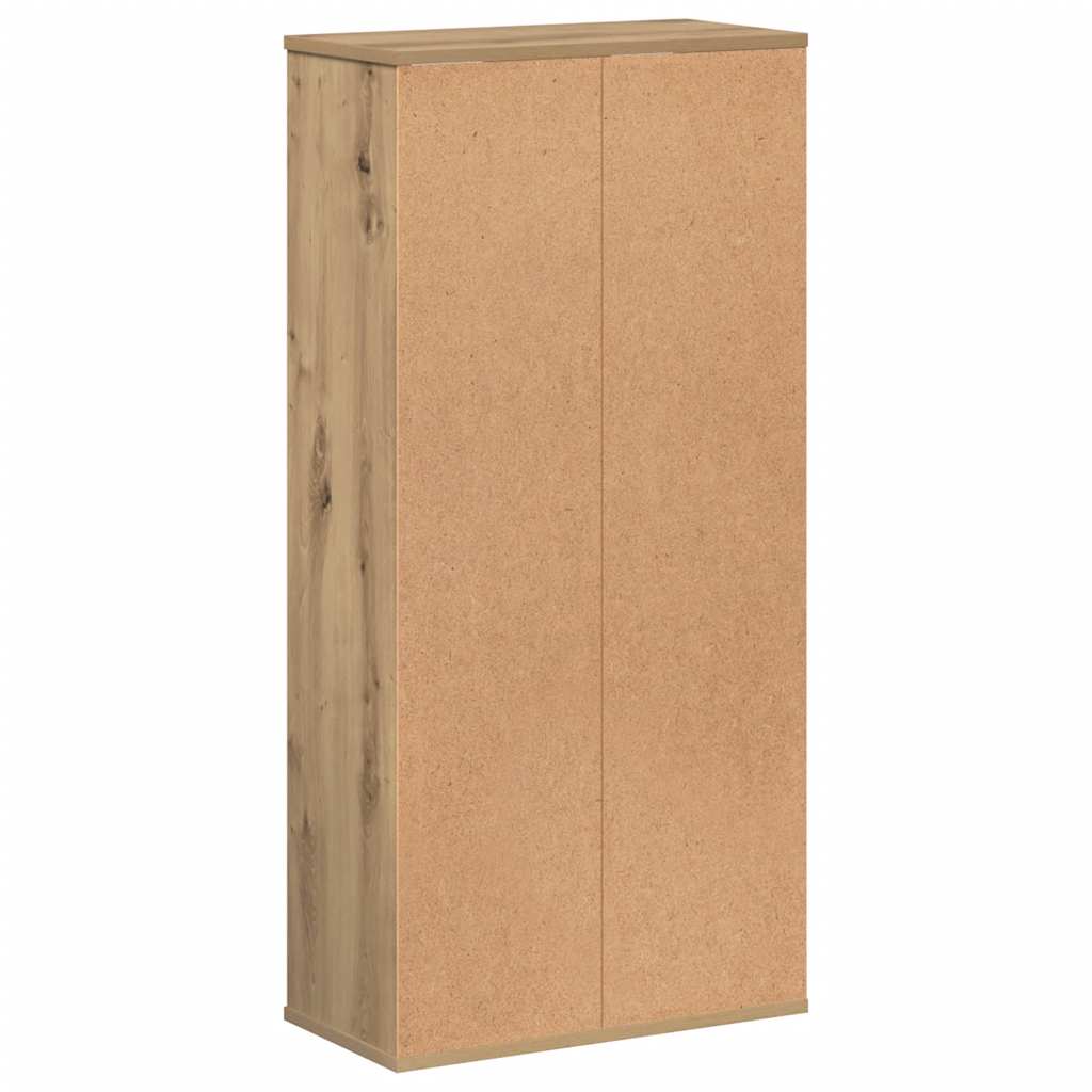 Boekenkast 50x25x105 cm bewerkt hout artisanaal eikenkleurig is nu te koop bij PeponiXL, paradijselijk wonen!