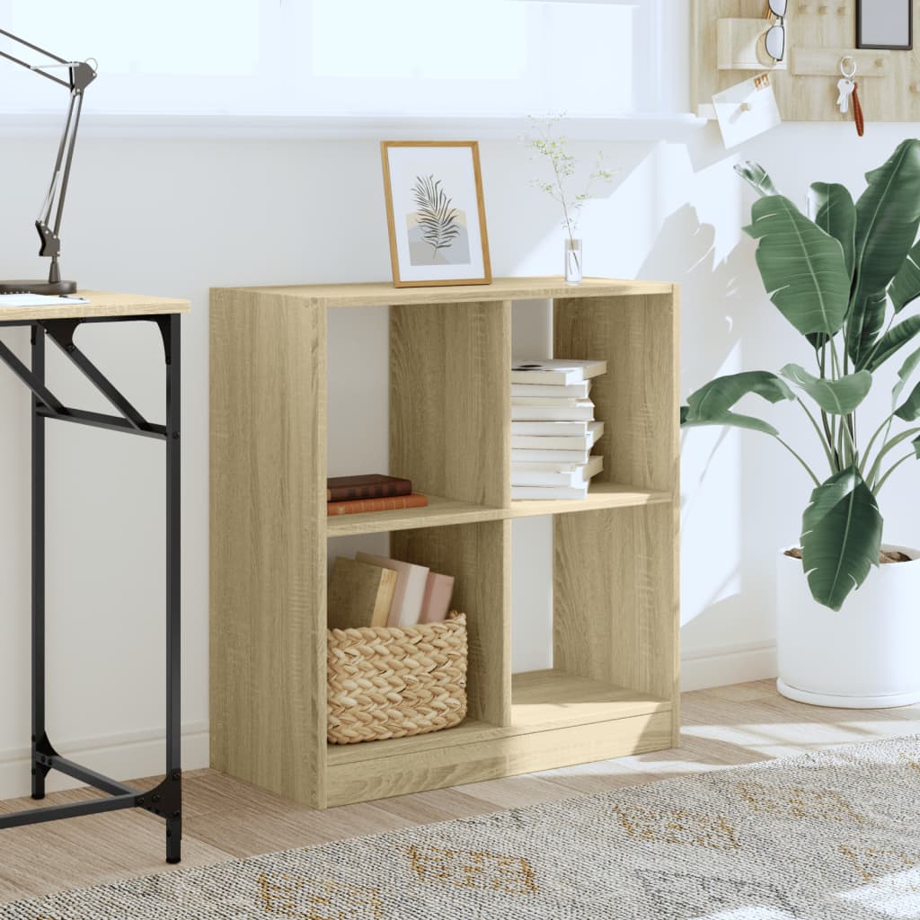 Boekenkast 68,5x32x75 cm bewerkt hout sonoma eikenkleurig is nu te koop bij PeponiXL, paradijselijk wonen!