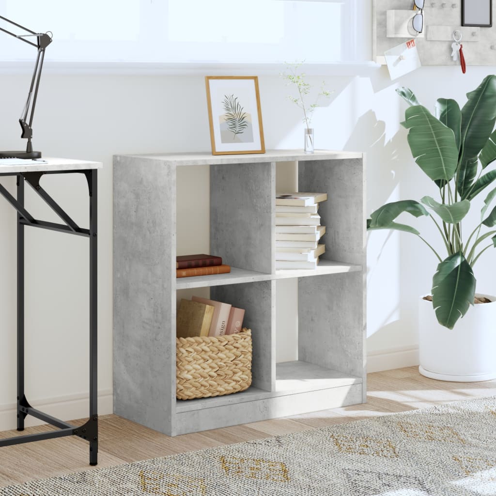 Boekenkast 68,5x32x75 cm bewerkt hout betongrijs is nu te koop bij PeponiXL, paradijselijk wonen!