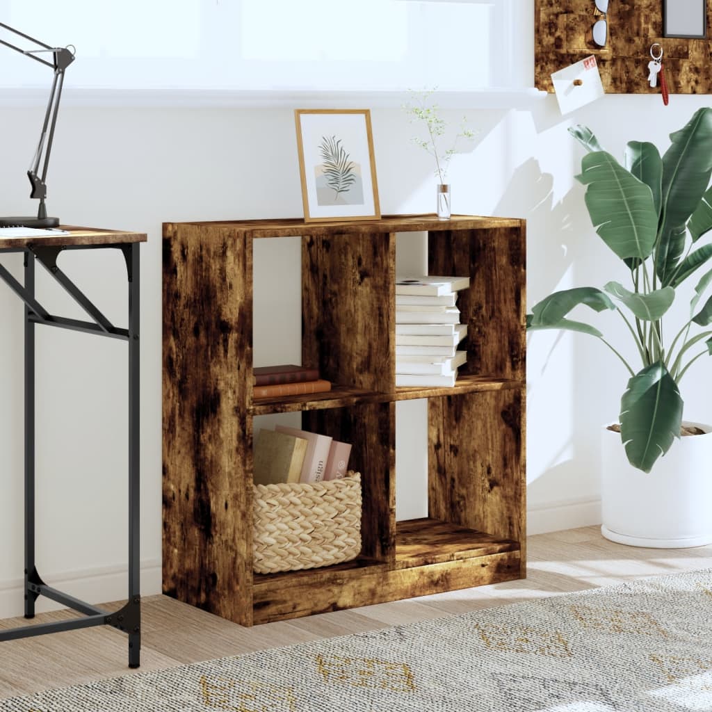 Boekenkast 68,5x32x75 cm bewerkt hout gerookt eikenkleurig is nu te koop bij PeponiXL, paradijselijk wonen!