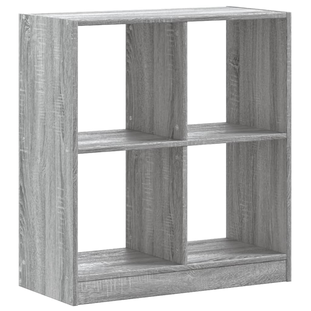 Boekenkast 68,5x32x75 cm bewerkt hout grijs sonoma eikenkleurig is nu te koop bij PeponiXL, paradijselijk wonen!