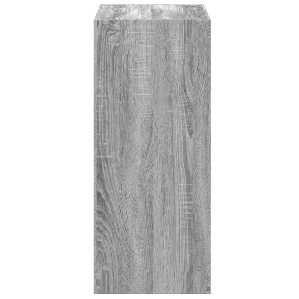 Boekenkast 68,5x32x75 cm bewerkt hout grijs sonoma eikenkleurig is nu te koop bij PeponiXL, paradijselijk wonen!