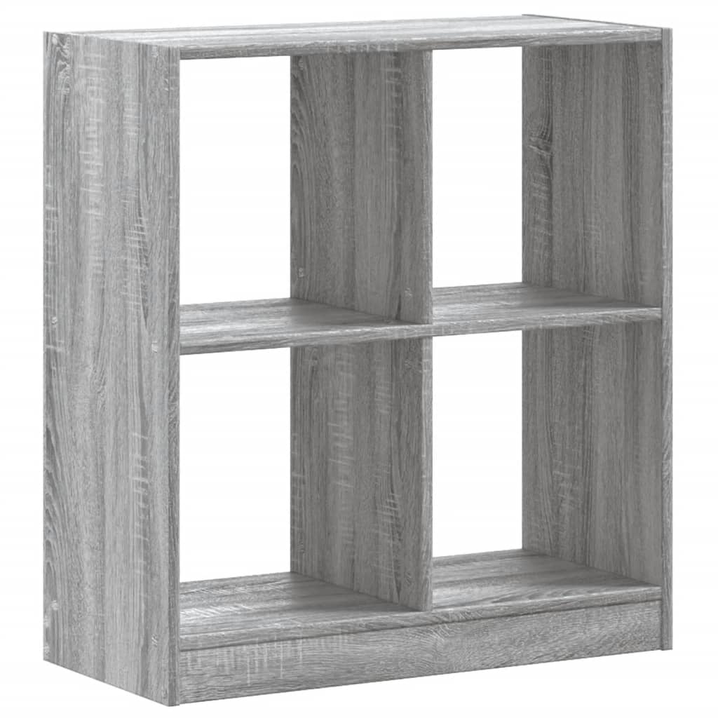 Boekenkast 68,5x32x75 cm bewerkt hout grijs sonoma eikenkleurig is nu te koop bij PeponiXL, paradijselijk wonen!