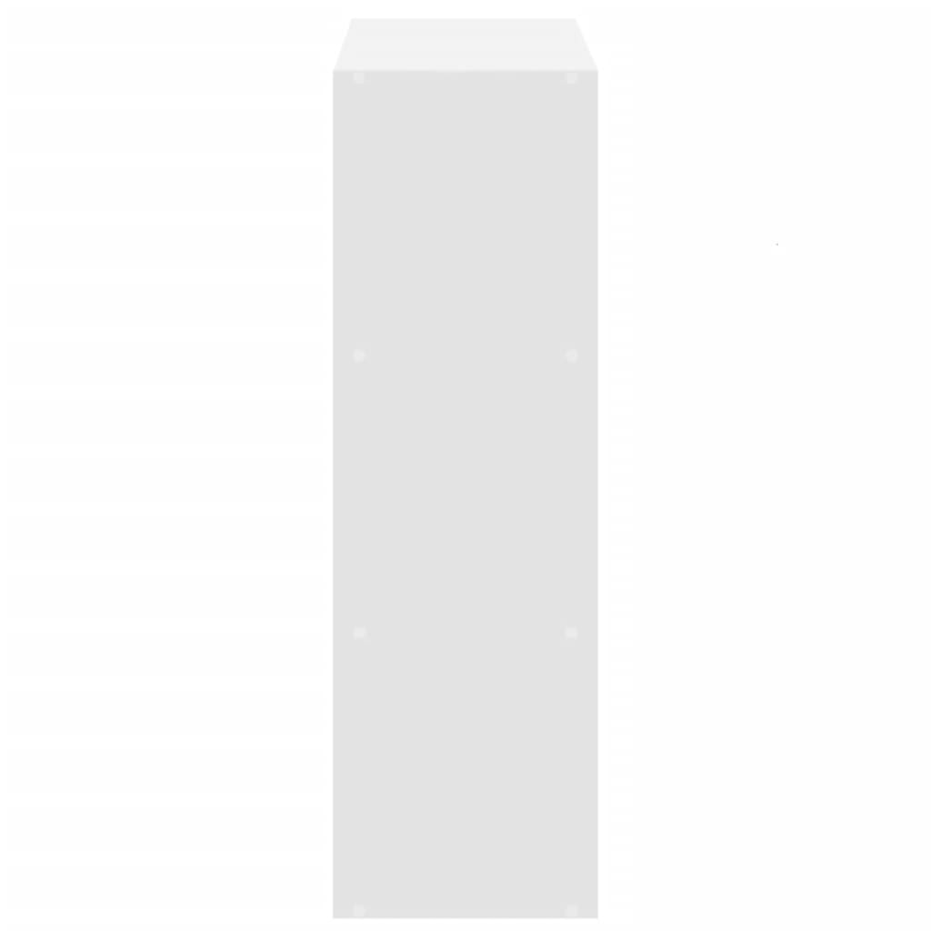 Boekenkast 102x32x102 cm bewerkt hout wit is nu te koop bij PeponiXL, paradijselijk wonen!