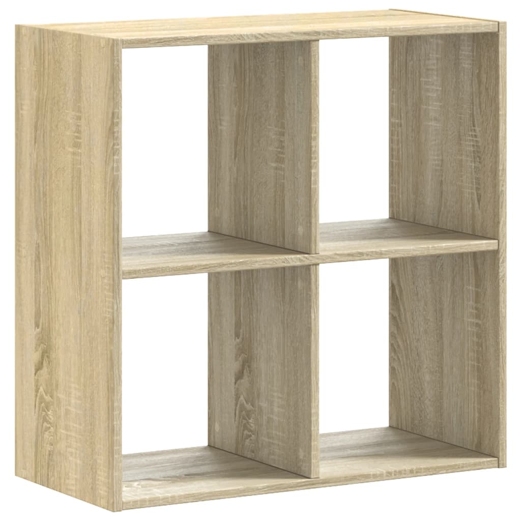 Boekenkast 68,5x32x68,5 cm bewerkt hout sonoma eikenkleurig is nu te koop bij PeponiXL, paradijselijk wonen!