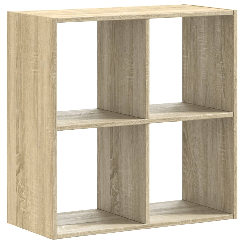 Boekenkast 68,5x32x68,5 cm bewerkt hout sonoma eikenkleurig is nu te koop bij PeponiXL, paradijselijk wonen!