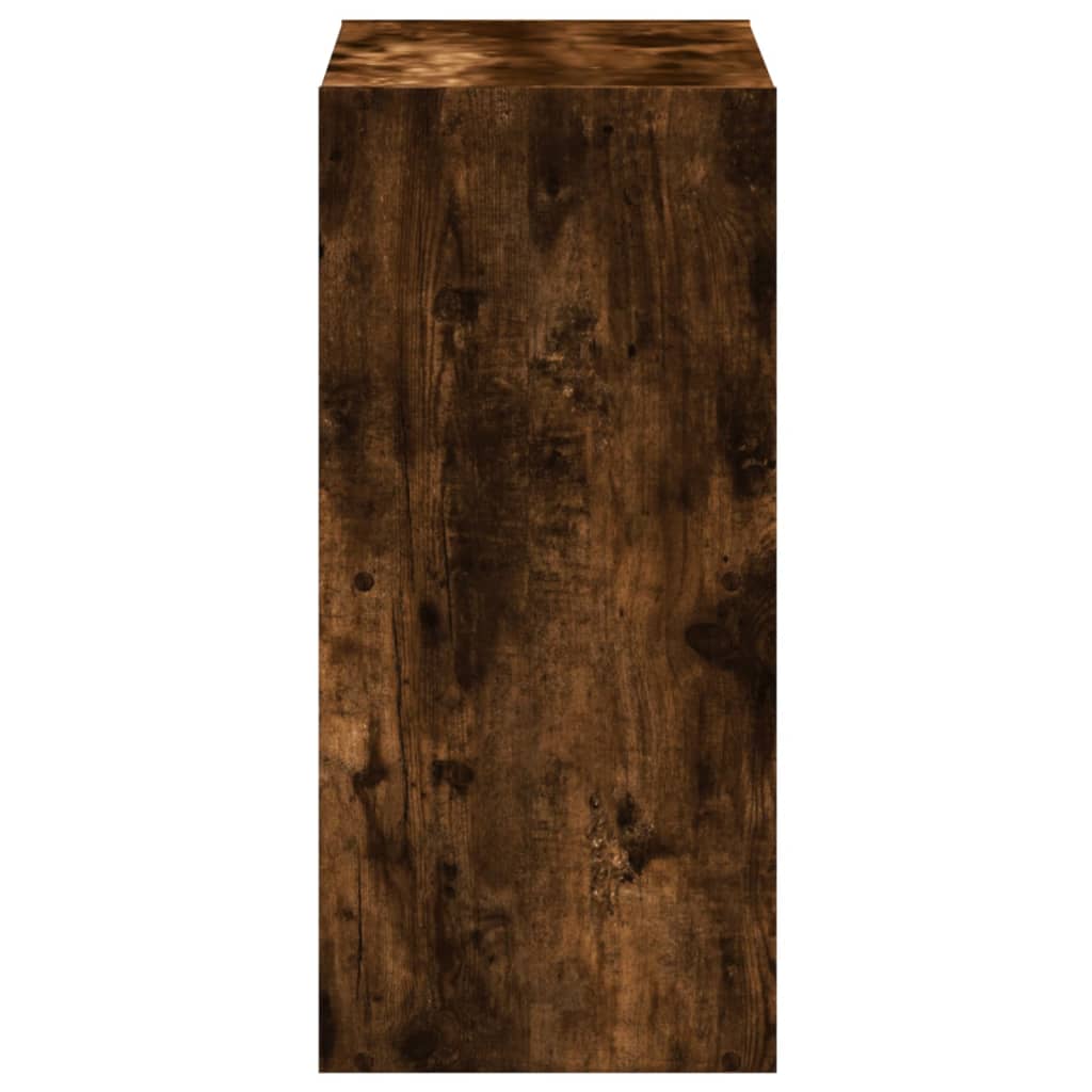 Boekenkast 68,5x32x68,5 cm bewerkt hout gerookt eikenkleurig is nu te koop bij PeponiXL, paradijselijk wonen!