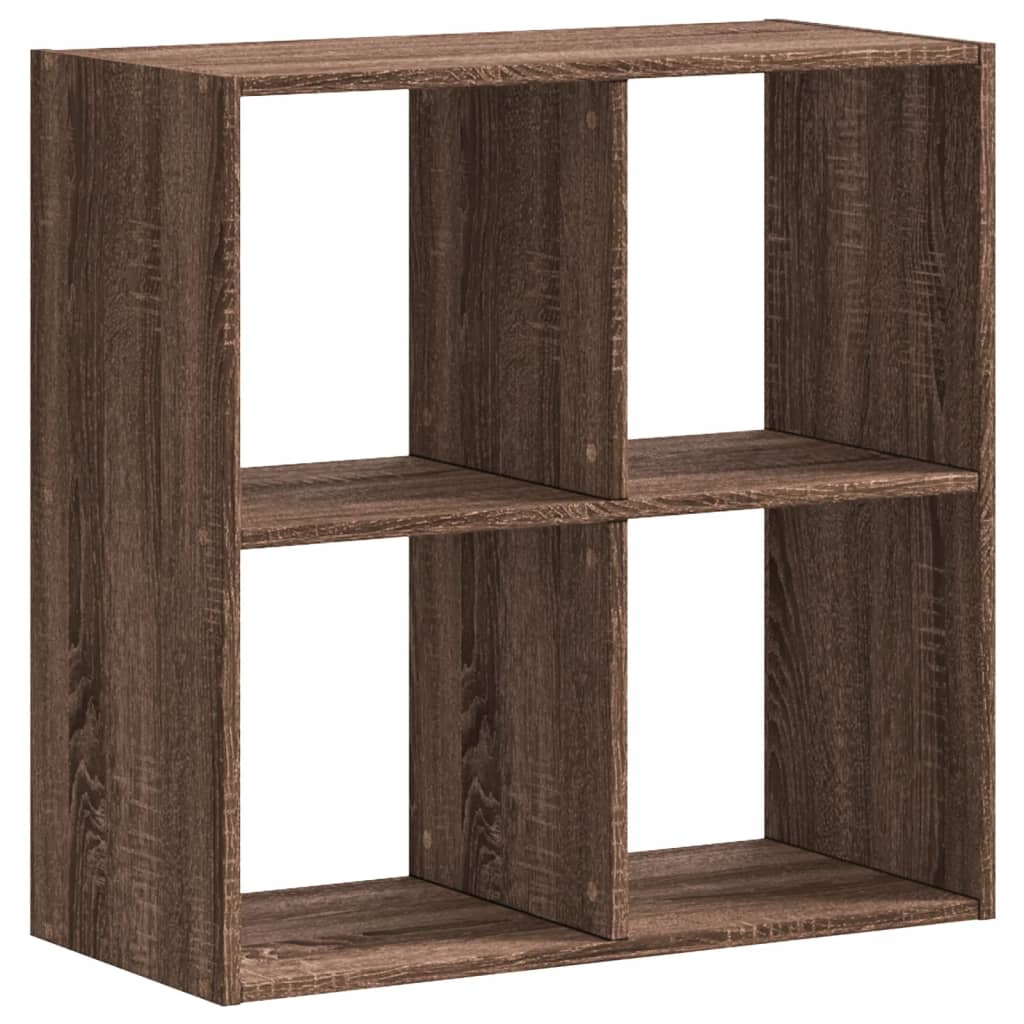 Boekenkast 68,5x32x68,5 cm bewerkt hout bruin eikenkleur is nu te koop bij PeponiXL, paradijselijk wonen!