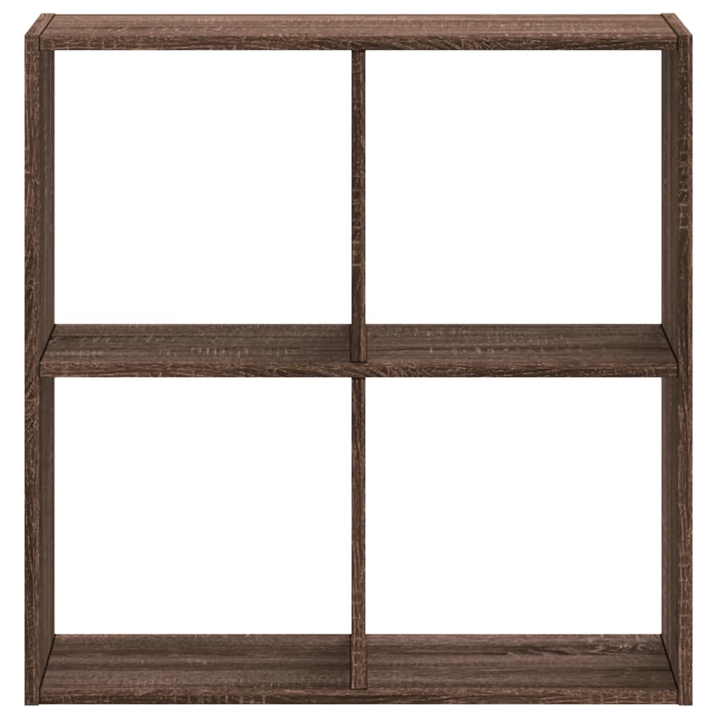 Boekenkast 68,5x32x68,5 cm bewerkt hout bruin eikenkleur is nu te koop bij PeponiXL, paradijselijk wonen!