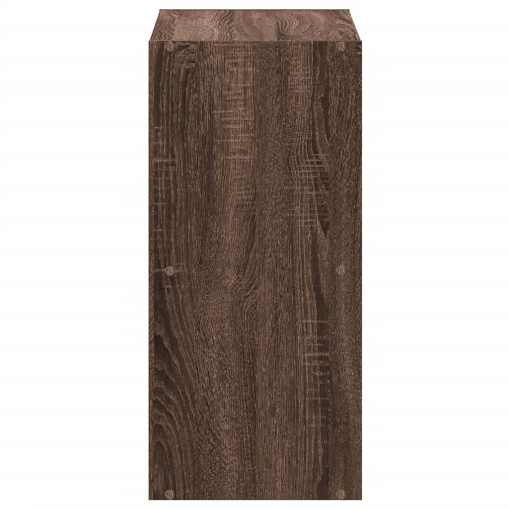 Boekenkast 68,5x32x68,5 cm bewerkt hout bruin eikenkleur is nu te koop bij PeponiXL, paradijselijk wonen!