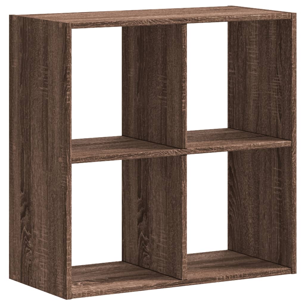 Boekenkast 68,5x32x68,5 cm bewerkt hout bruin eikenkleur is nu te koop bij PeponiXL, paradijselijk wonen!