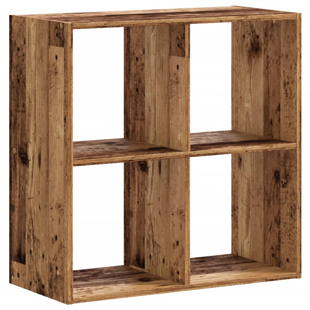 Boekenkast 68,5x32x68,5 cm bewerkt hout oud houtkleurig is nu te koop bij PeponiXL, paradijselijk wonen!